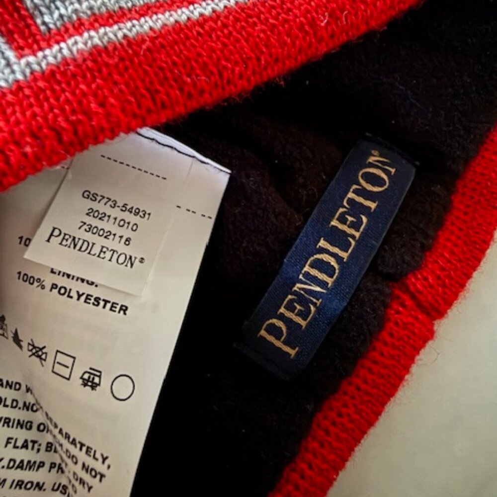 Pendleton Knit Convertible Fingerless Mittens And… - image 3